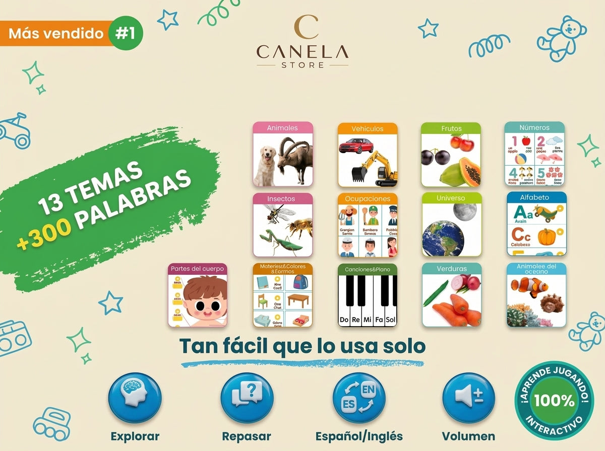 Aprende palabras nuevas jugando Sin pantallas ni esfuerzo de tu parte