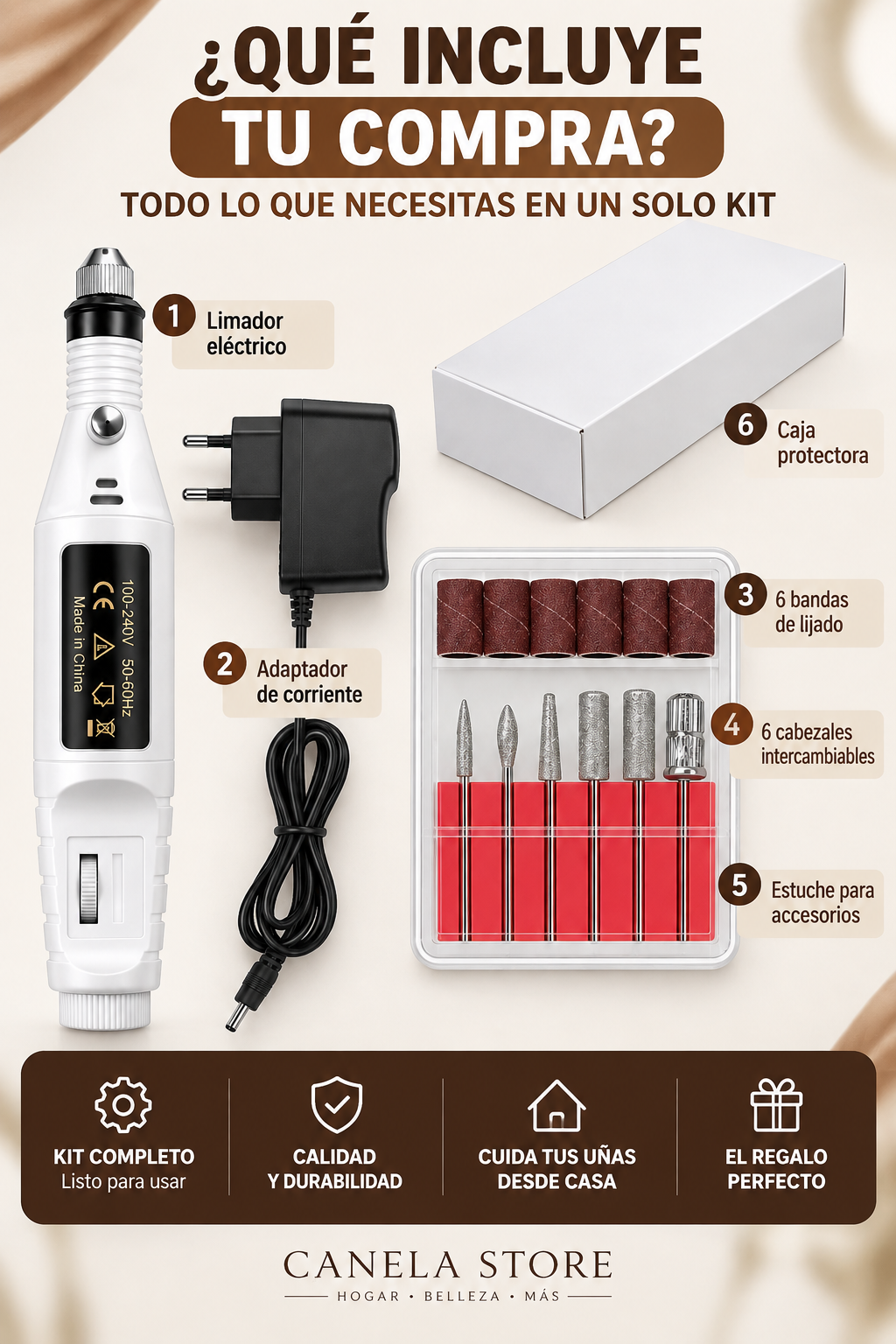 💎 NailCare Pro™ ⚡ Sistema Eléctrico de Precisión para Uñas Gruesas✨